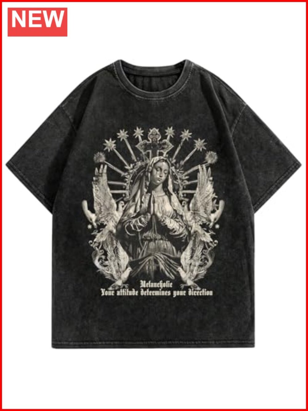 Heavyweight Cotton Graphic T-Shirt Oversized Crew Neck Unisex